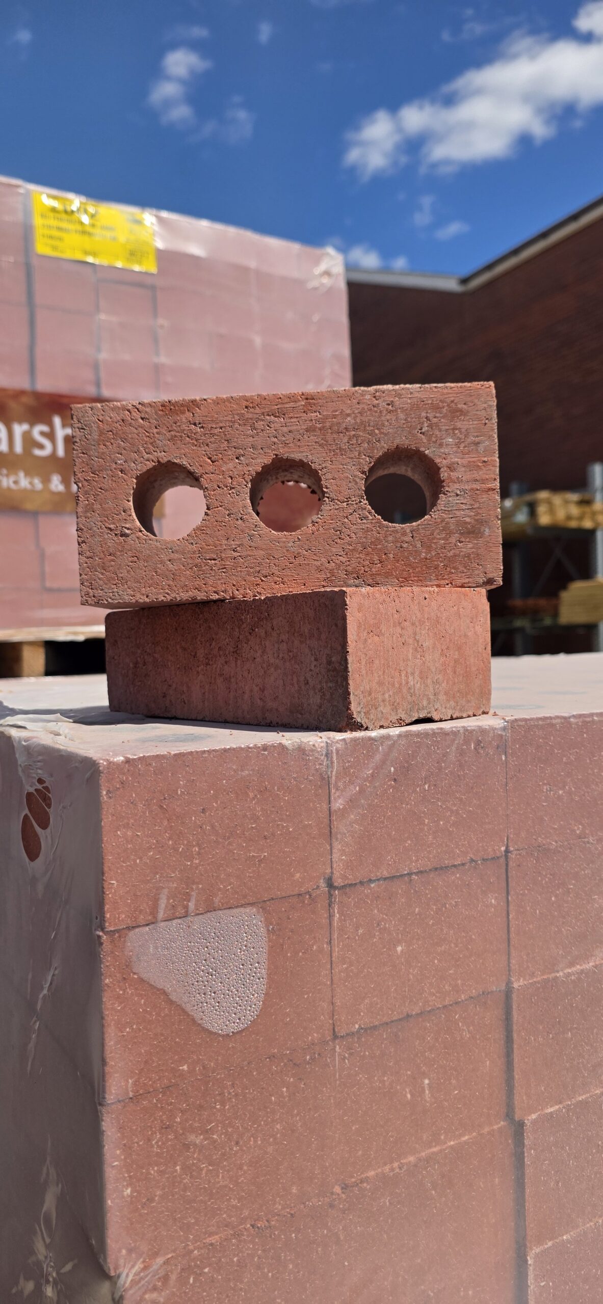 Red Perforated Engineering Brick 215 x 100 x 65 M&R Builders Merchant Red Perforated Engineering Brick 215 x 100 x 65 - Image 2