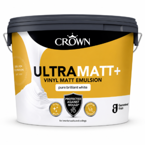 Crown UltraMatt+ Vinyl Matt Emulsion - Pure Brilliant White