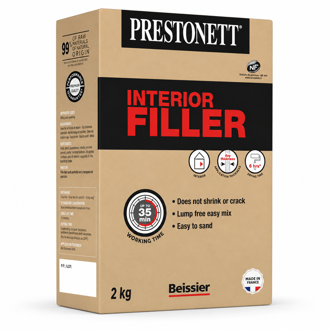 Beissier Prestonett Interior Filler M&R Builders Merchant Beissier Prestonett Interior Filler - Image 3