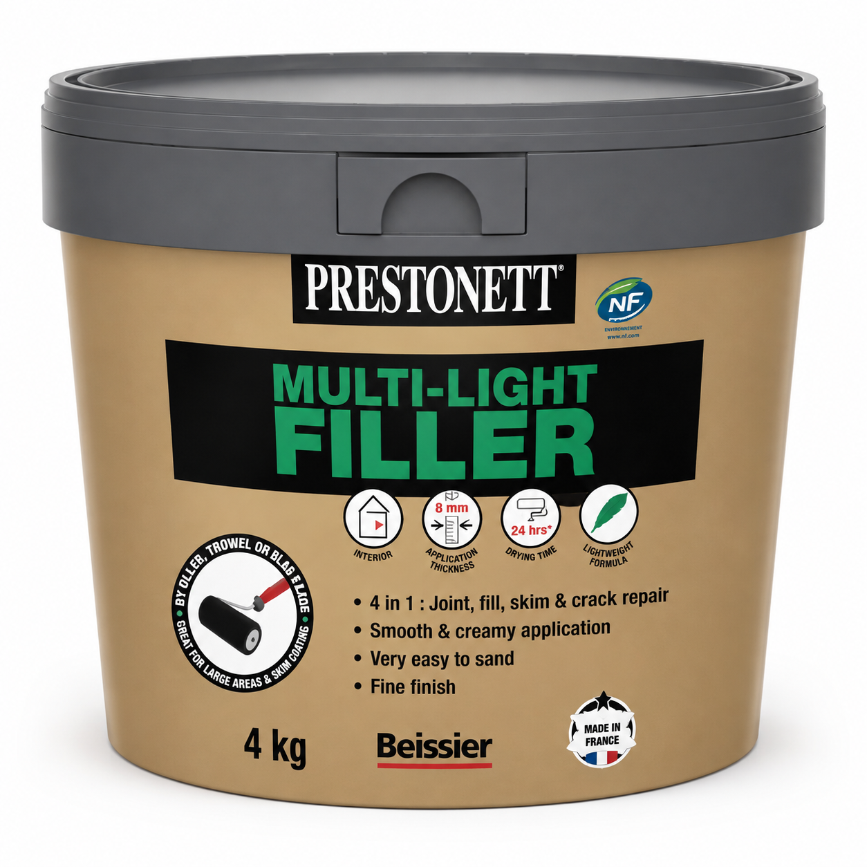 Beissier Prestonett Multi-Light Filler 4kg M&R Builders Merchant Beissier Prestonett Multi-Light Filler 4kg