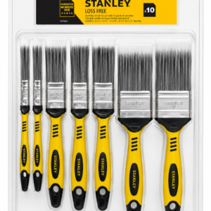 STANLEY Loss Free 10-Piece Synthetic Paint Brush Set