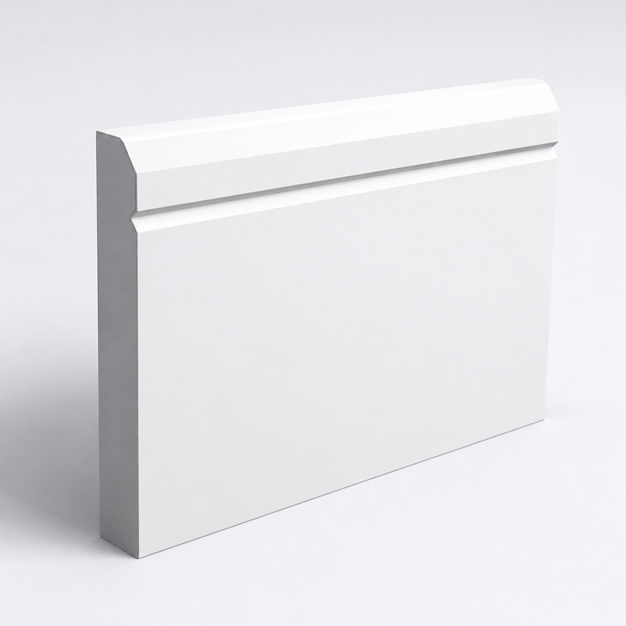 MDF V-Groove Bevel Skirting 14.5mm x 144mm x 4.4m M&R Builders Merchant MDF V-Groove Bevel Skirting 14.5mm x 144mm x 4.4m