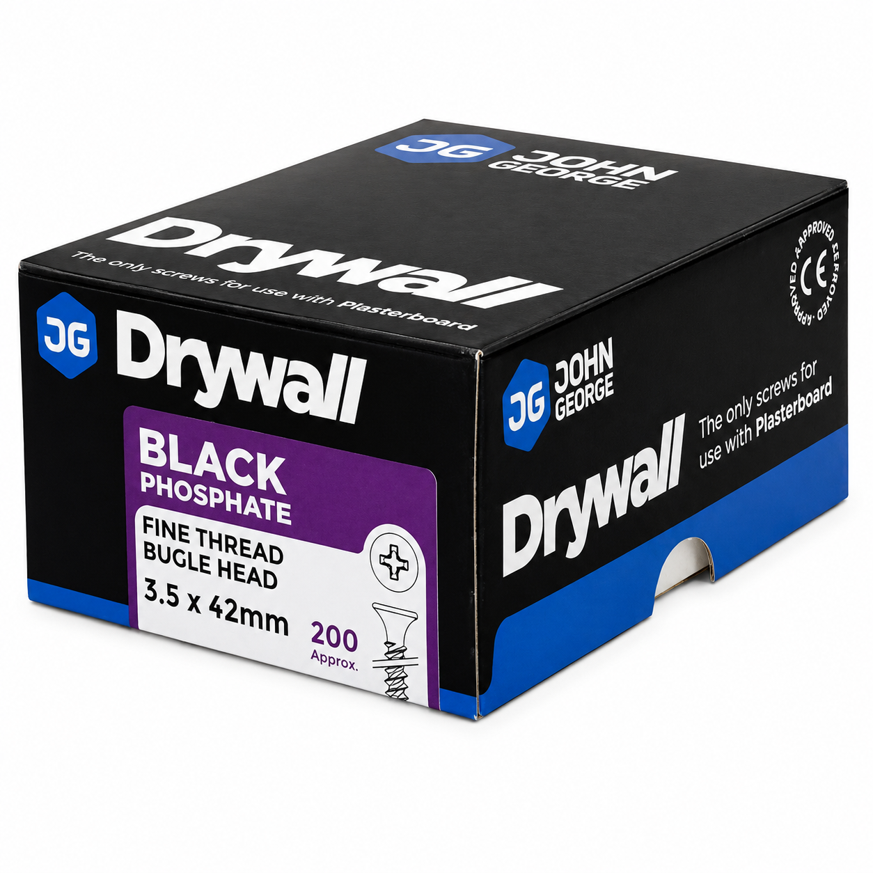 Black Phosphate Drywall Screws – 200 Pack M&R Builders Merchant Black Phosphate Drywall Screws – 200 Pack - Image 2