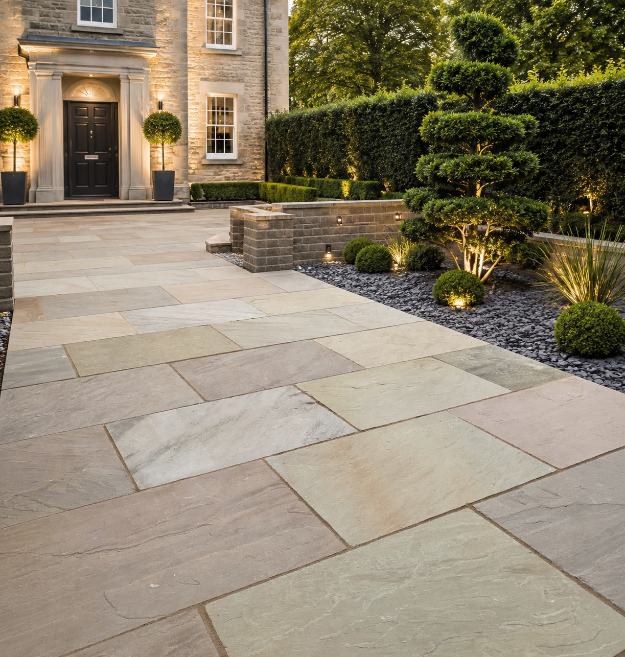 Raj Green Sandstone Paving Slab – 600 x 900mm x 22mm M&R Builders Merchant Raj Green Sandstone Paving Slab – 600 x 900mm x 22mm