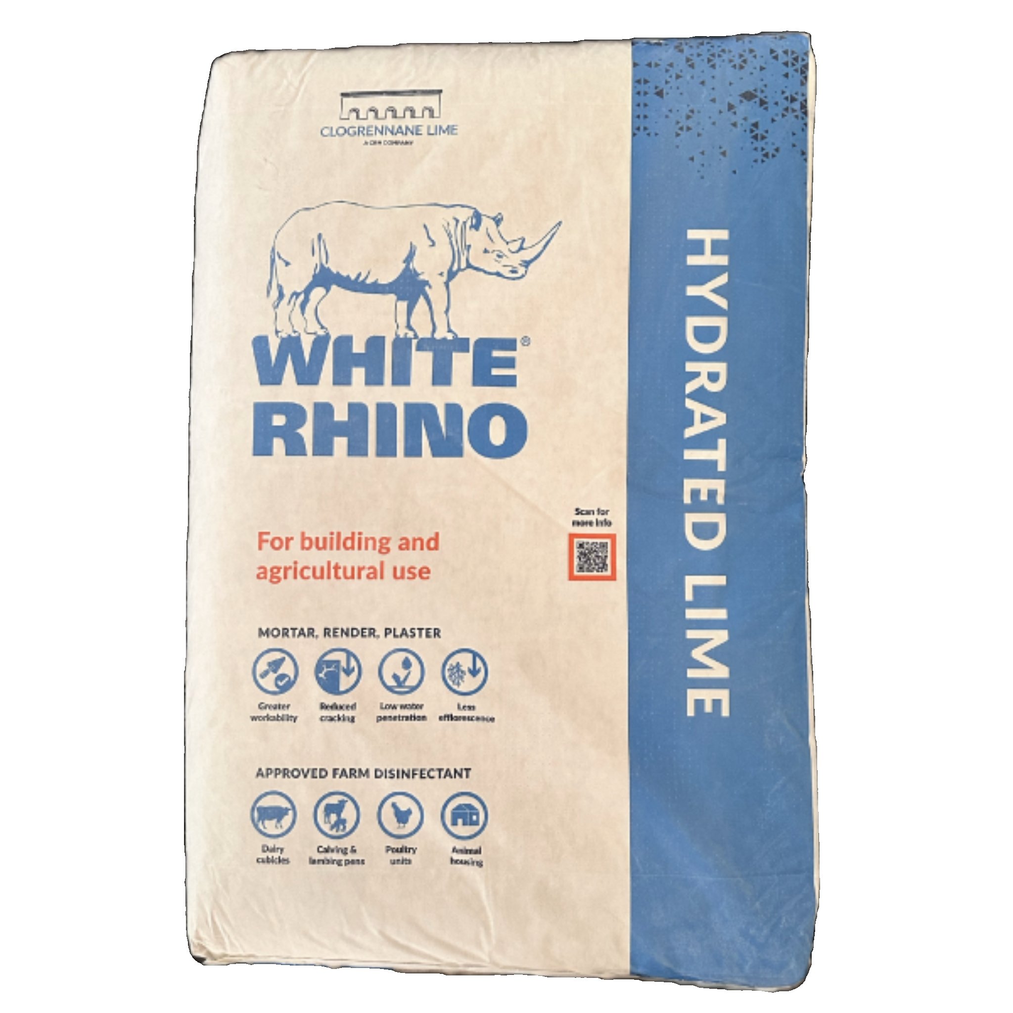 Hydrated Lime 25kg M&R Builders Merchant Hydrated Lime 25kg