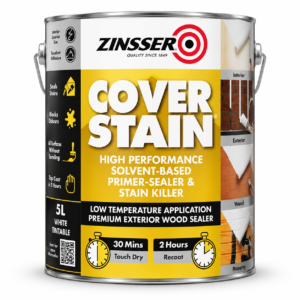 Zinsser Cover Stain Primer & Sealer – 500ml, 1L, 2.5L & 5L