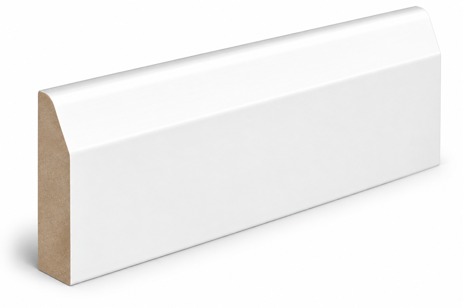 Pre-Primed Chamfered & Rounded MDF Skirting 14.5 x 94mm x 4.4m M&R Builders Merchant Pre-Primed Chamfered & Rounded MDF Skirting 14.5 x 94mm x 4.4m